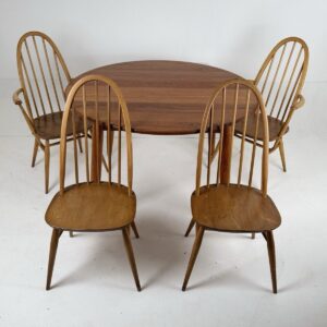 Vintage Ercol Dining Table and Chairs